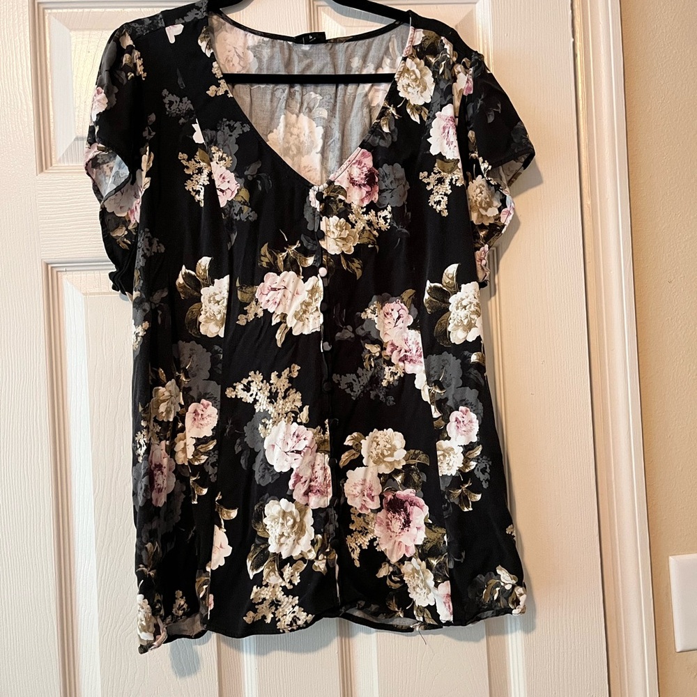Torrid Floral Blouse